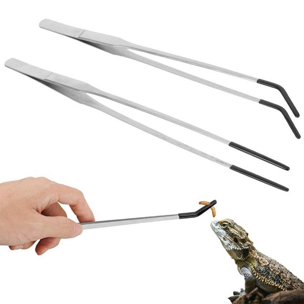 Feeding Tong Stainless - 2 sztuki nierdzewnych pęset do karmienia